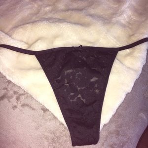 NWOT Savage x Fenty Leopard Lace Thong